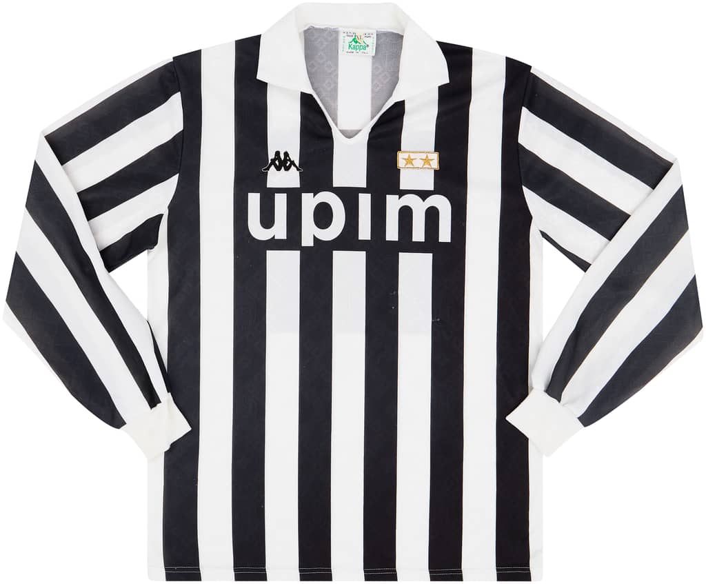 1989-90 Juventus Home L/S Shirt - 8/10 - (XL)