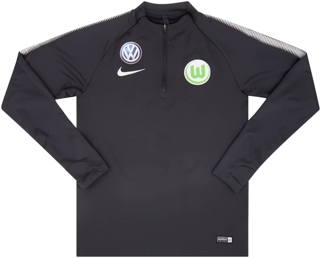 2017-18 Wolfsburg Nike 1/4 Zip Training Top - 8/10 - (S)