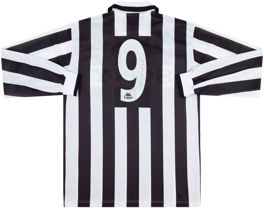 1995-97 Juventus Home L/S Shirt #9 - 7/10 - (XL)
