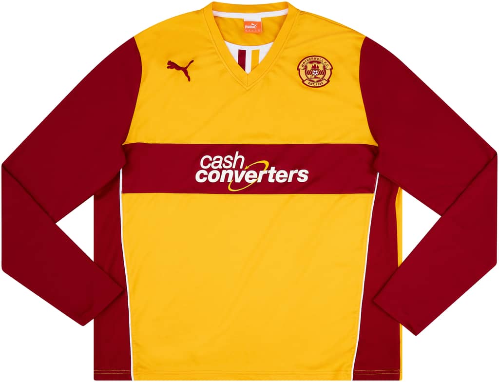 2013-14 Motherwell Home L/S Shirt - 9/10 - (3XL)