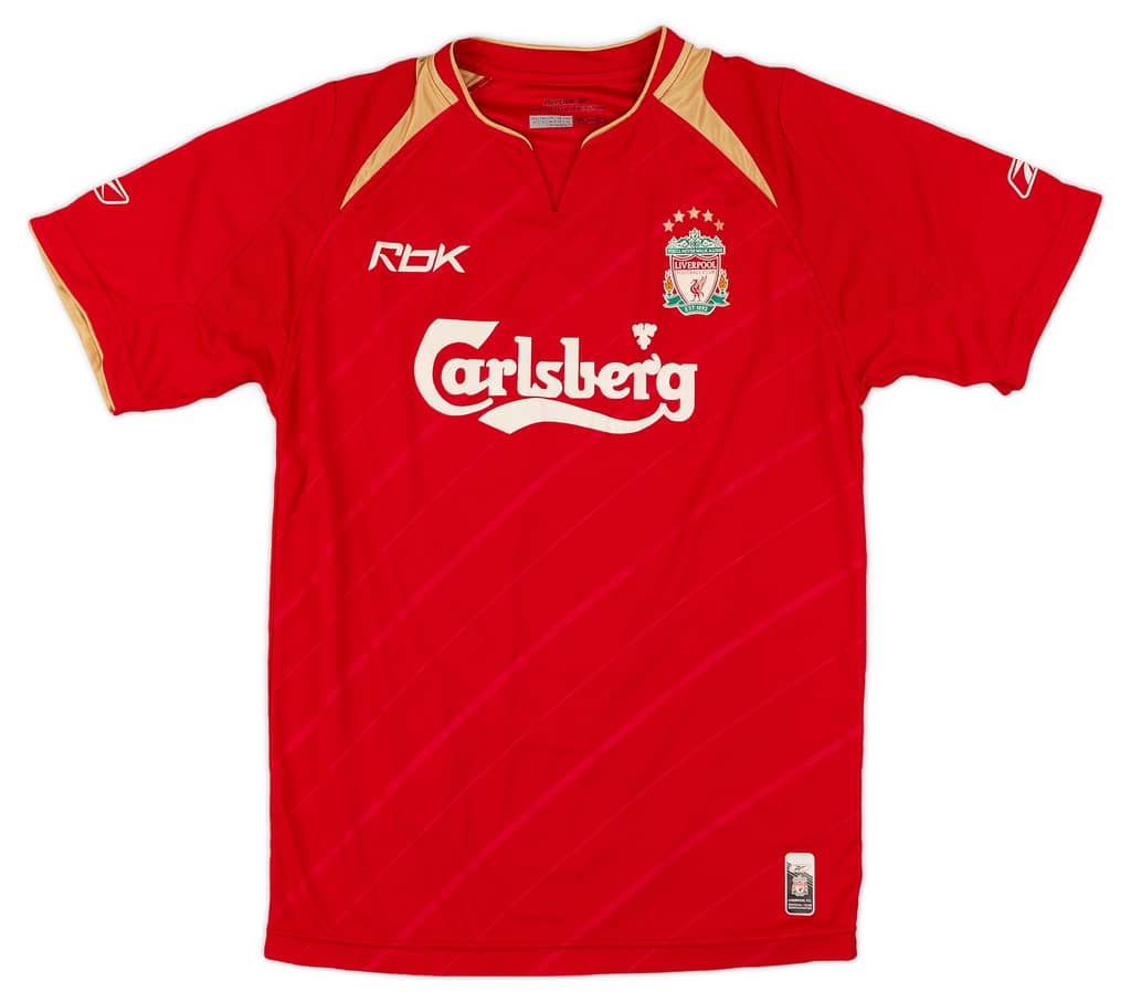 2005-06 Liverpool CL Home Shirt - 8/10 - (XS)