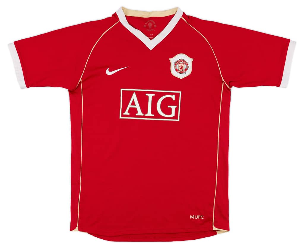 2006-07 Manchester United Home Shirt - 6/10 - (XL.Boys)