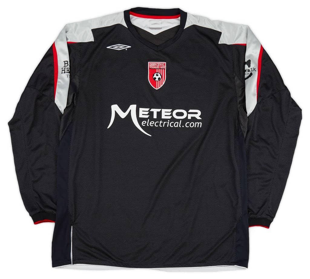 2006 Derry City Away L/S Shirt - 8/10 - (XL)