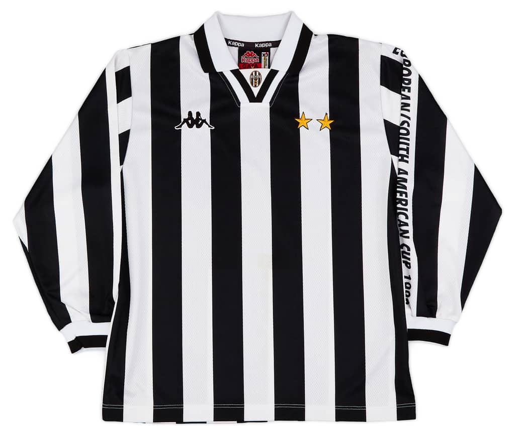 1995-97 Juventus 'Intercontinental Cup Final' Home L/S Shirt - 6/10 - (XL.Boys)