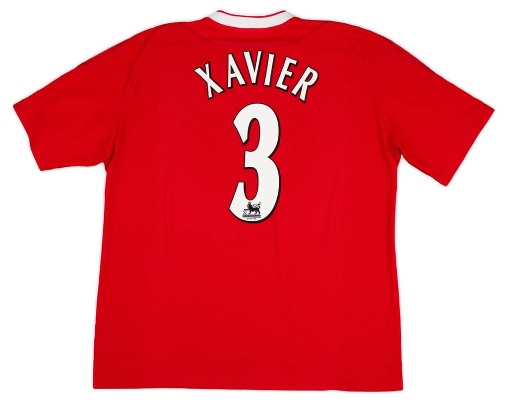 2002-04 Liverpool Home Shirt Xavier #3 - 6/10 - (XL)