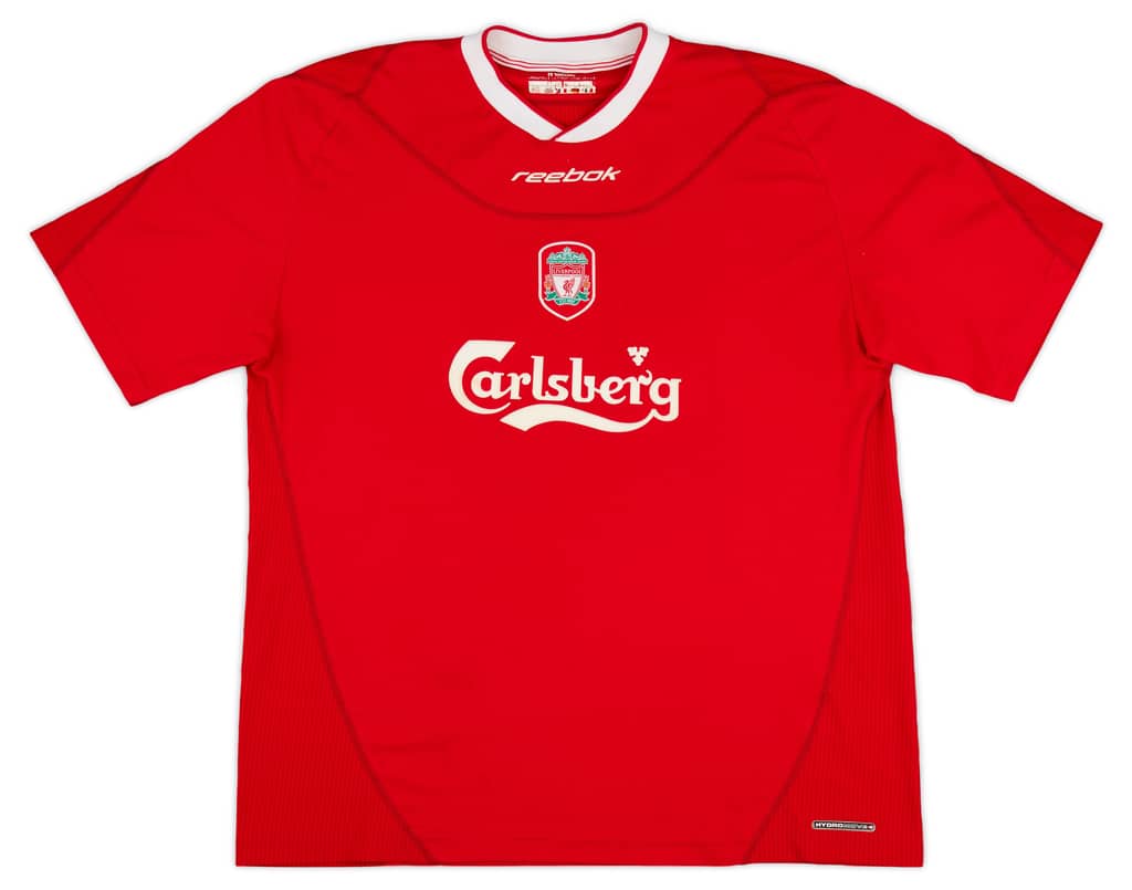 2002-04 Liverpool Home Shirt Xavier #3 - 6/10 - (XL)