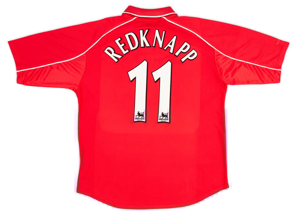 2000-02 Liverpool Home Shirt Redknapp #11 - Excellent 8/10 - (XL)