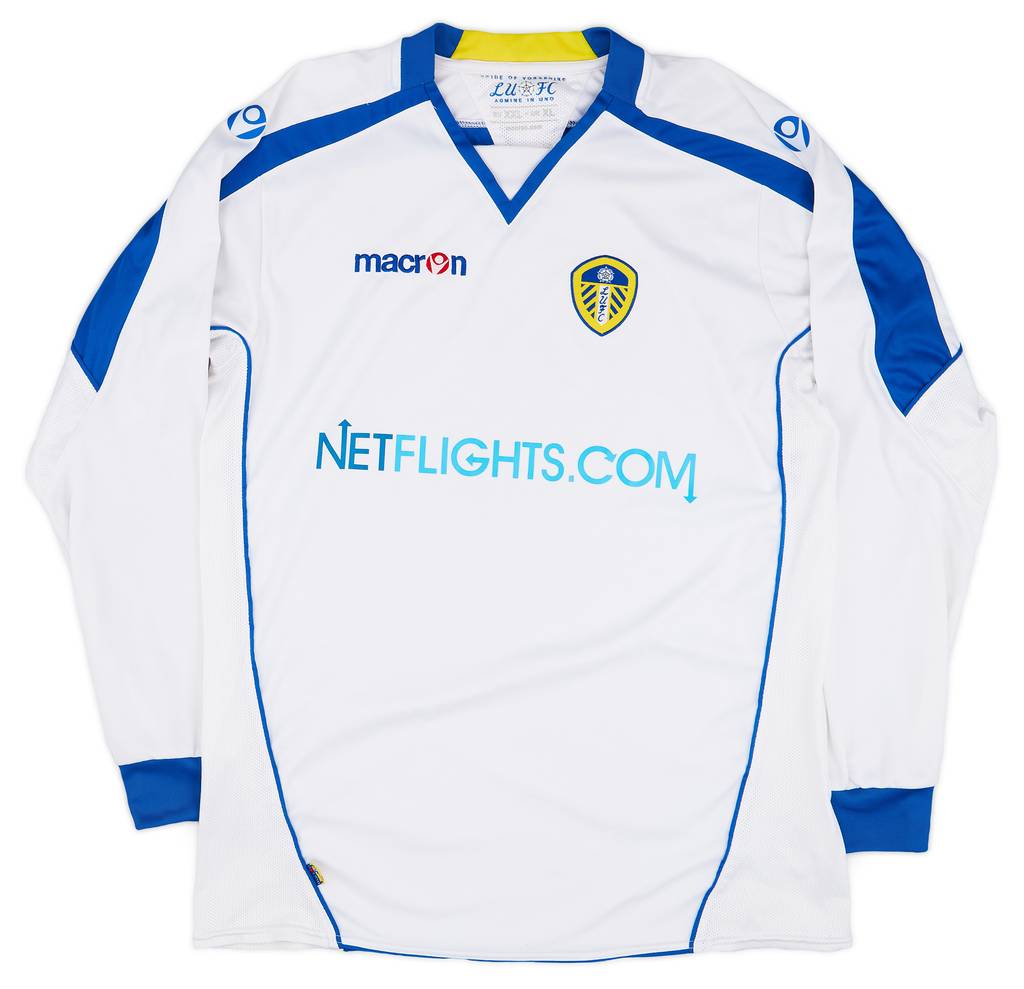 2008-09 Leeds United Home L/S Shirt - 9/10 - (XL)