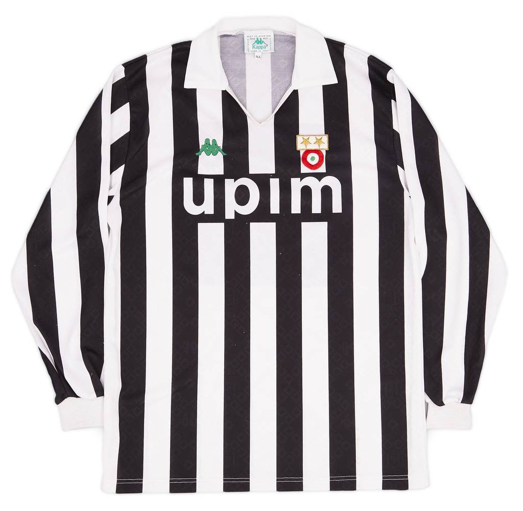1990-91 Juventus Home L/S Shirt - 9/10 - (XL)