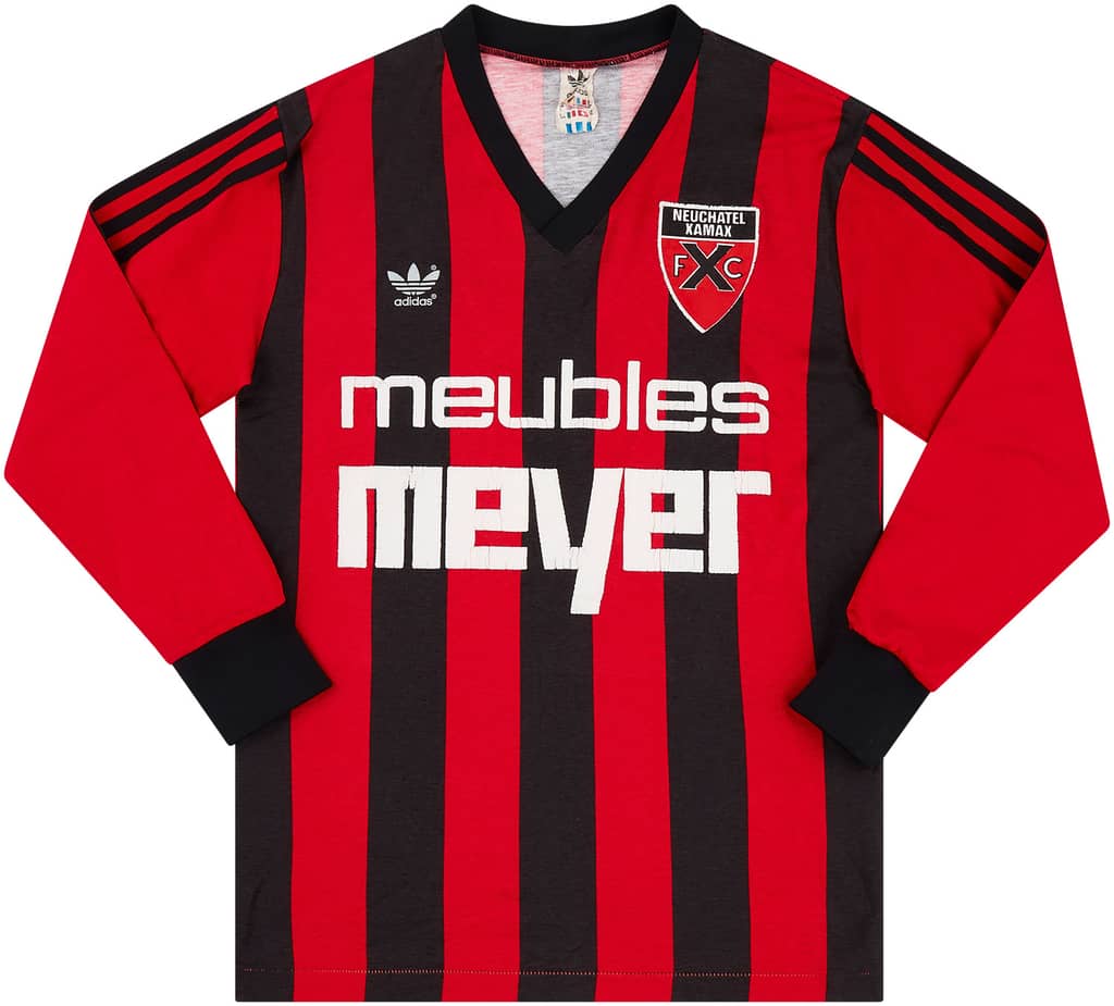 1985-87 Neuchatel Xamax Home L/S Shirt - 5/10 - (S)