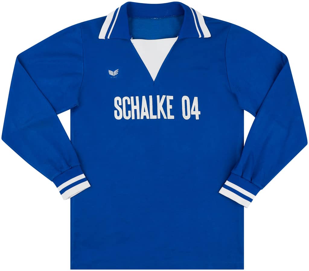 1977-78 Schalke Home L/S Shirt - 6/10 - (S)