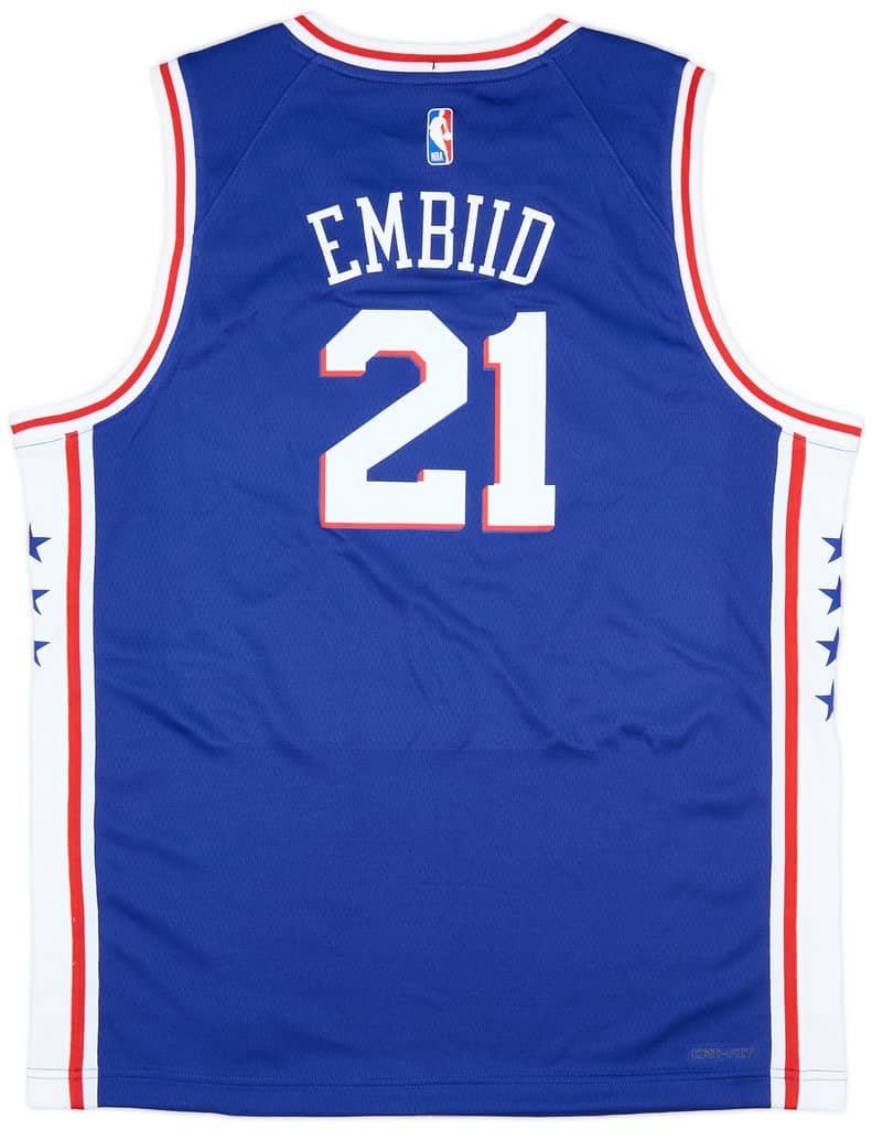 2017-24 Philadelphia 76ers Embiid #21 Nike Swingman Away Jersey (XL.Kids)