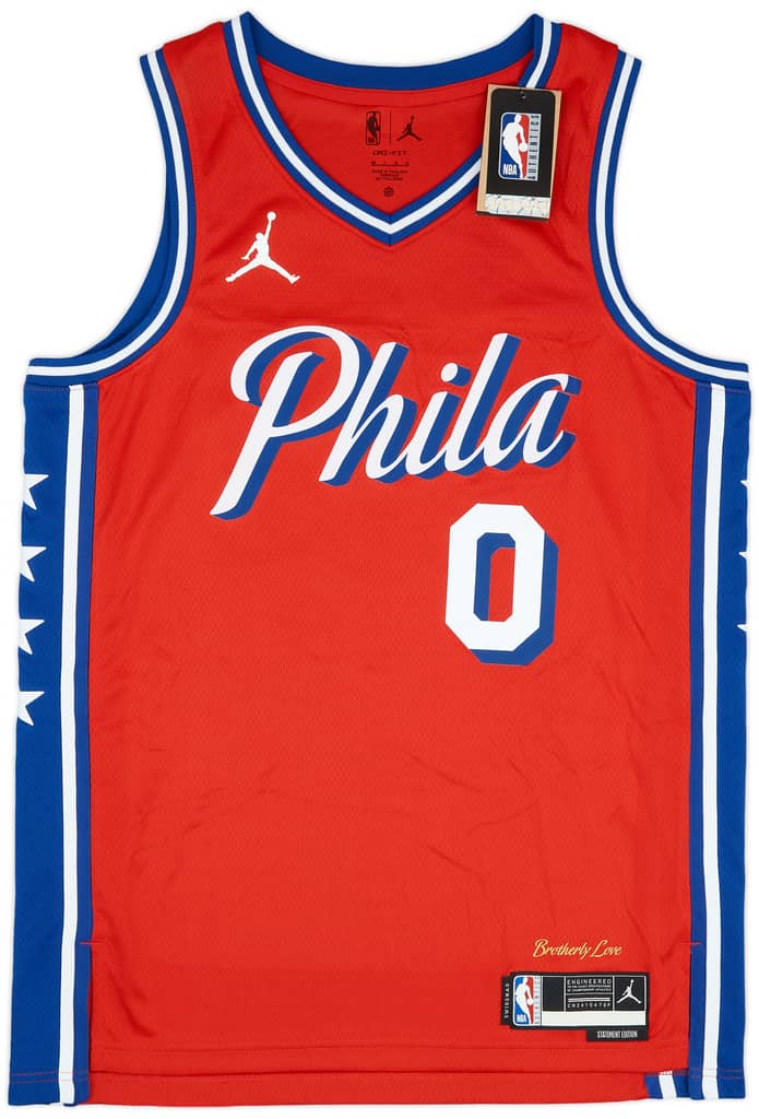 2020-24 Philadelphia 76ers Maxey #0 Jordan Swingman Alternate Jersey (L)