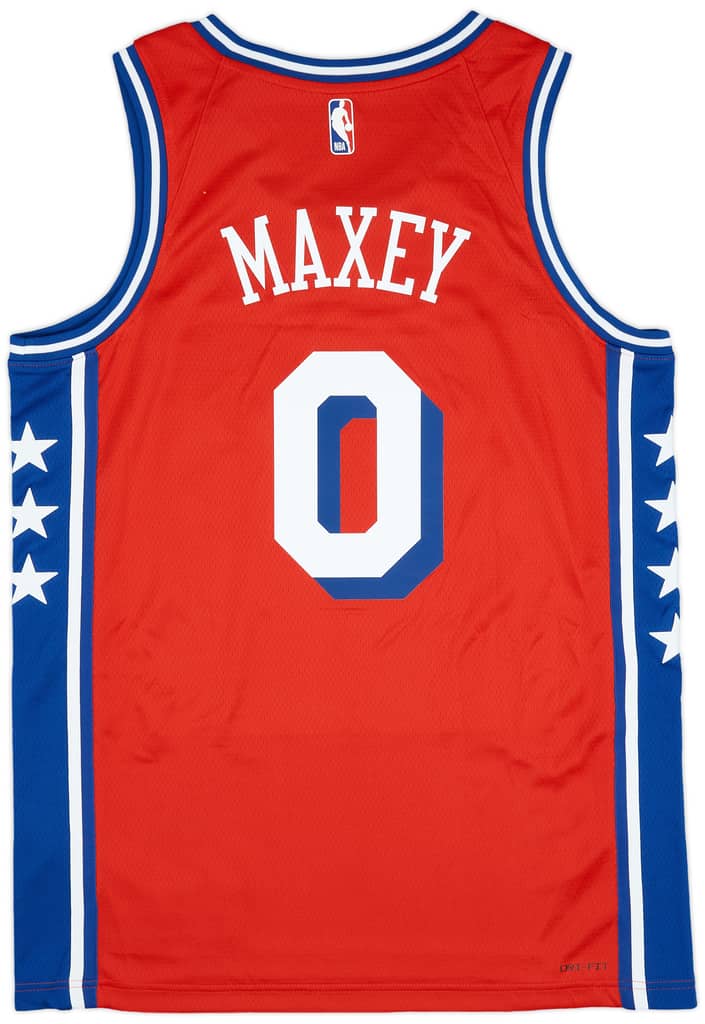 2020-24 Philadelphia 76ers Maxey #0 Jordan Swingman Alternate Jersey (M)