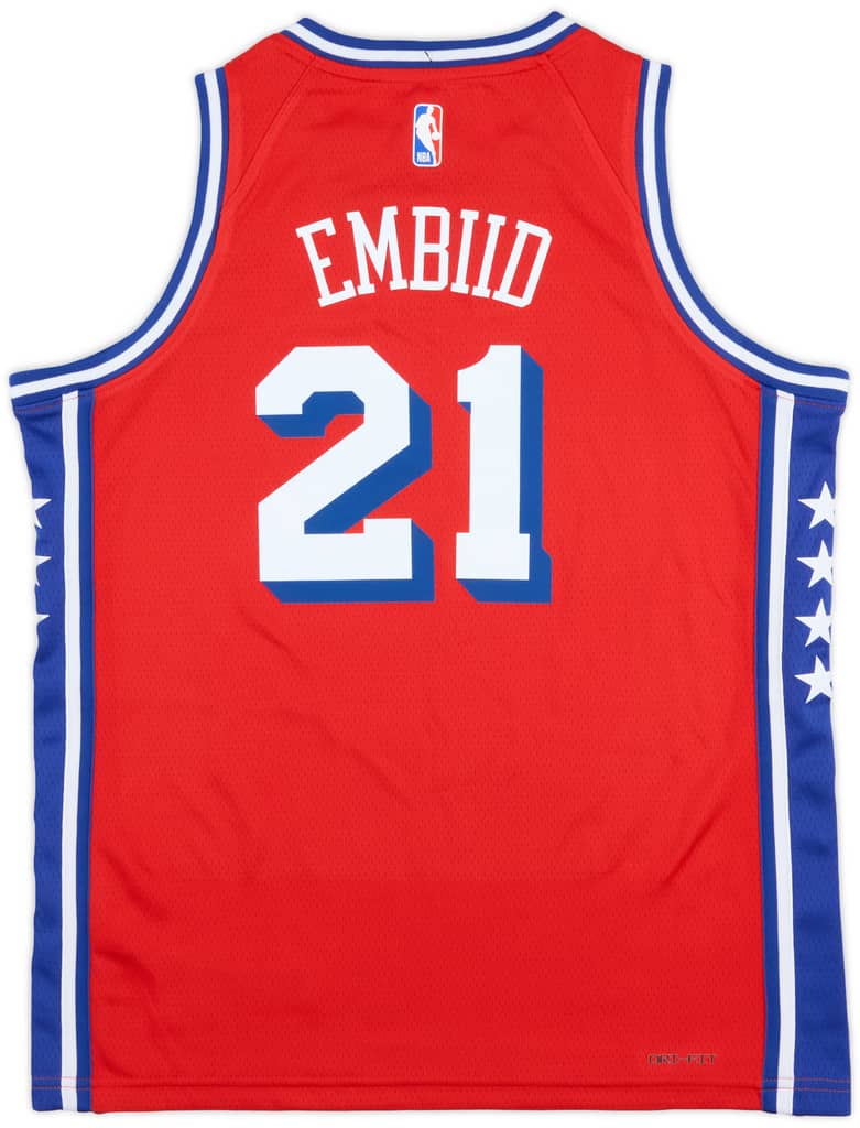 2020-24 Philadelphia 76ers Embiid #21 Jordan Swingman Alternate Jersey (L.Kids)