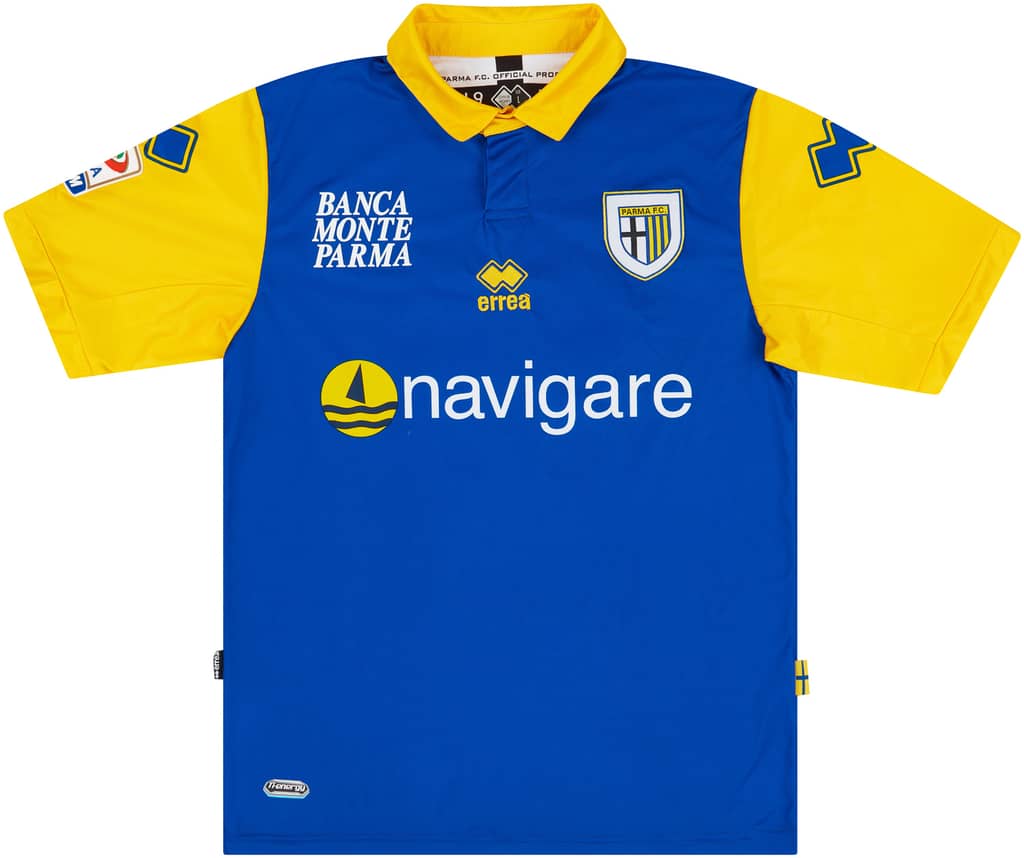 2010-11 Parma Match Issue Away Shirt Gobbi #18