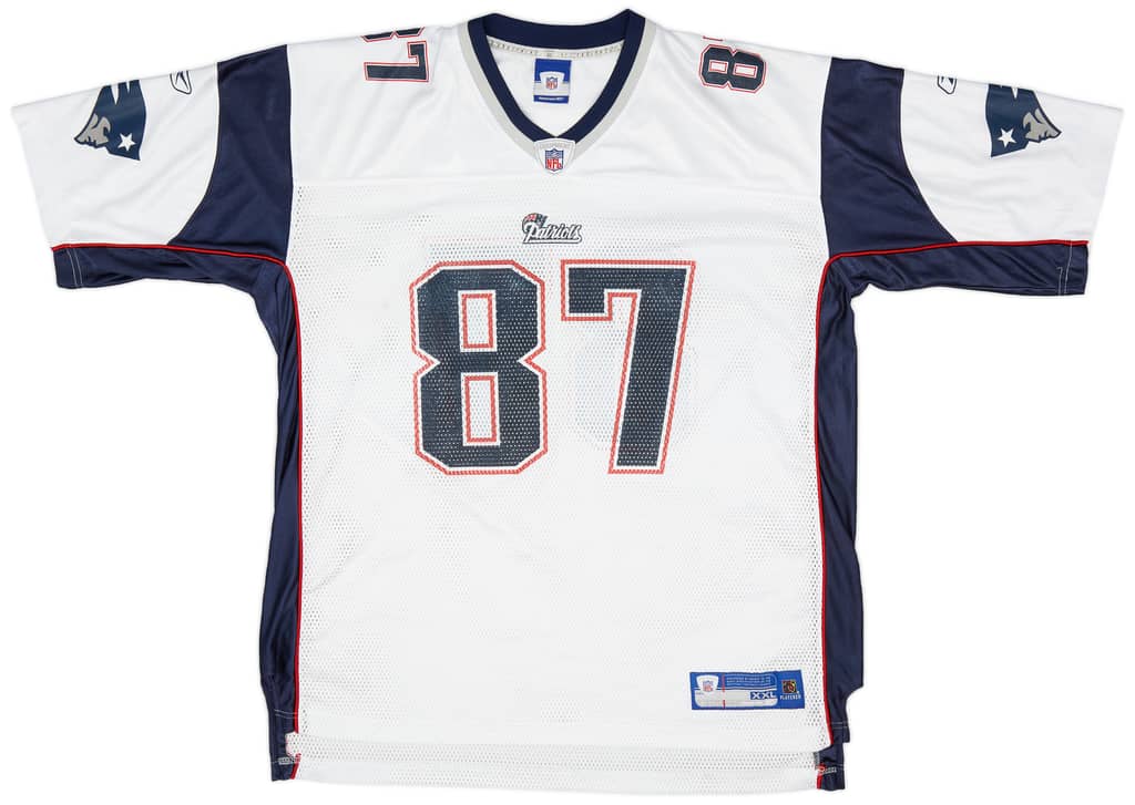 2005-06 New England Patriots Givens #87 Reebok On Field Away Jersey (Very Good) XXL