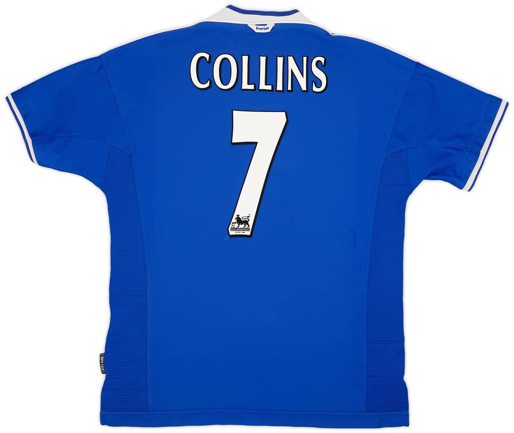 1999-00 Everton Home Shirt Collins #7 - 7/10 - (XL)
