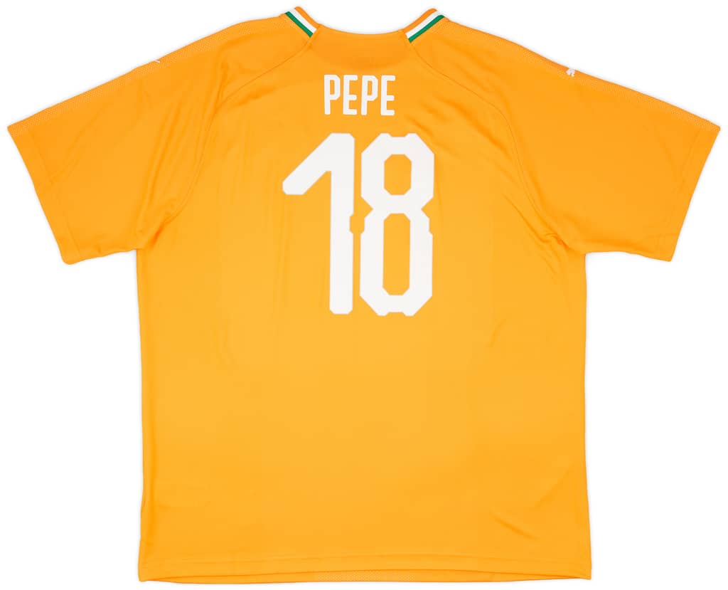 2018-19 Ivory Coast Home Shirt Pepe #18 (XXL)
