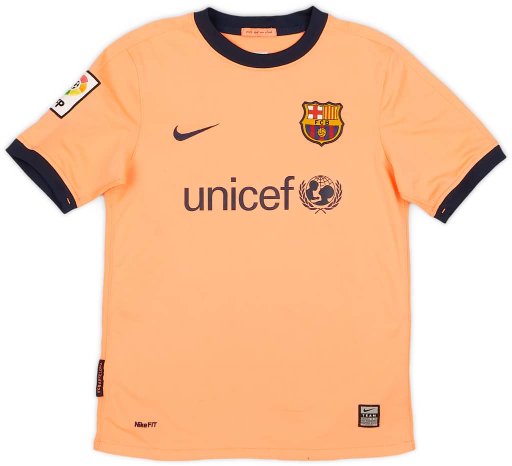 2009-10 Barcelona Away Shirt - 8/10 - (M.Boys)
