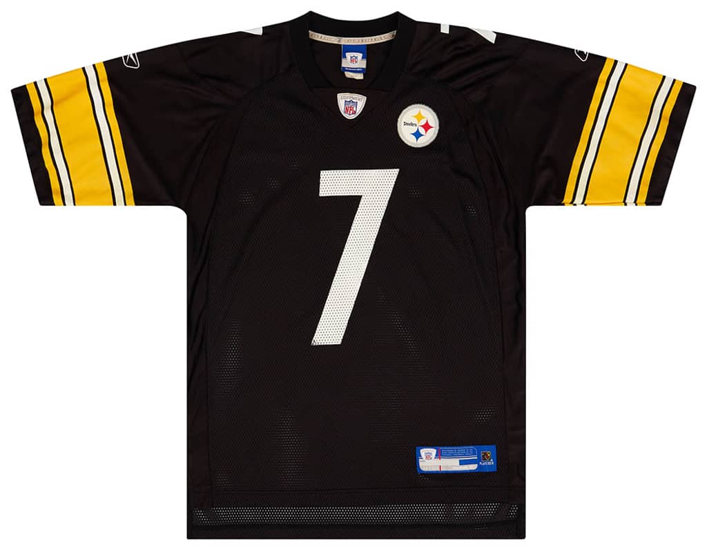 2005-06 Pittsburgh Steelers Roethlisberger #7 Reebok On Field Home Jersey (Excellent) XL