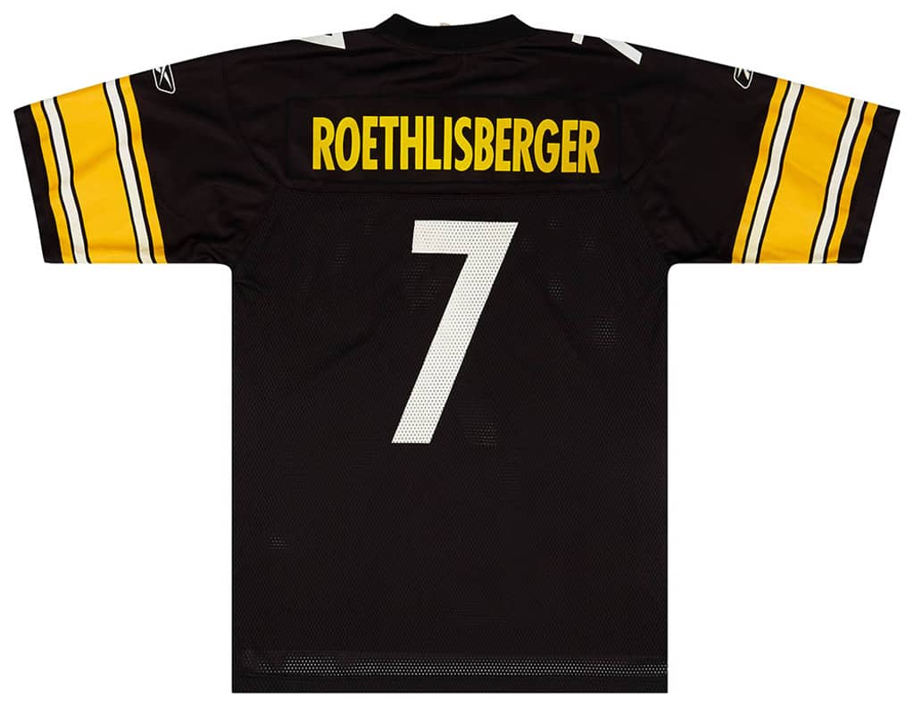 2005-06 Pittsburgh Steelers Roethlisberger #7 Reebok On Field Home Jersey (Excellent) XL