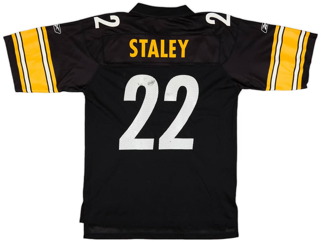 2005-06 Pittsburgh Steelers Staley #22 Reebok On Field Home Jersey (Very Good) M