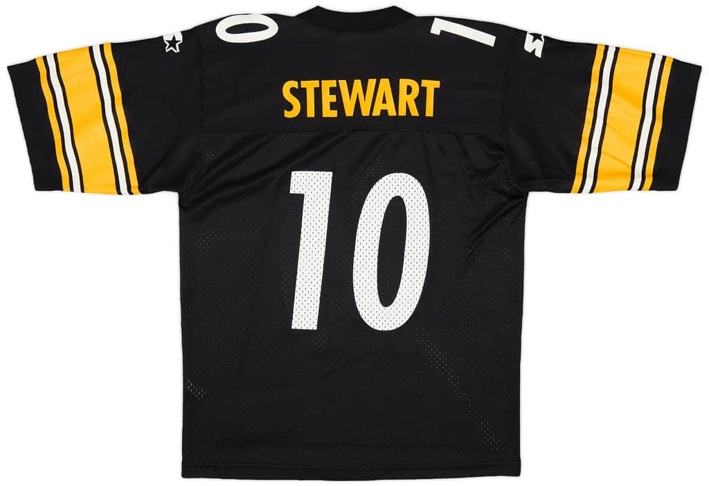 1995-96 Pittsburgh Steelers Stewart #10 Starter Home Jersey (Very Good) S/M.Kids