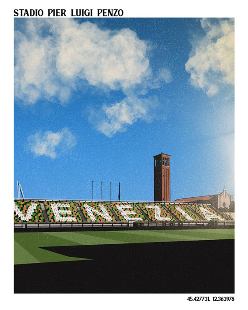 Stadio Pier Luigi Penzo A3 Print/Poster
