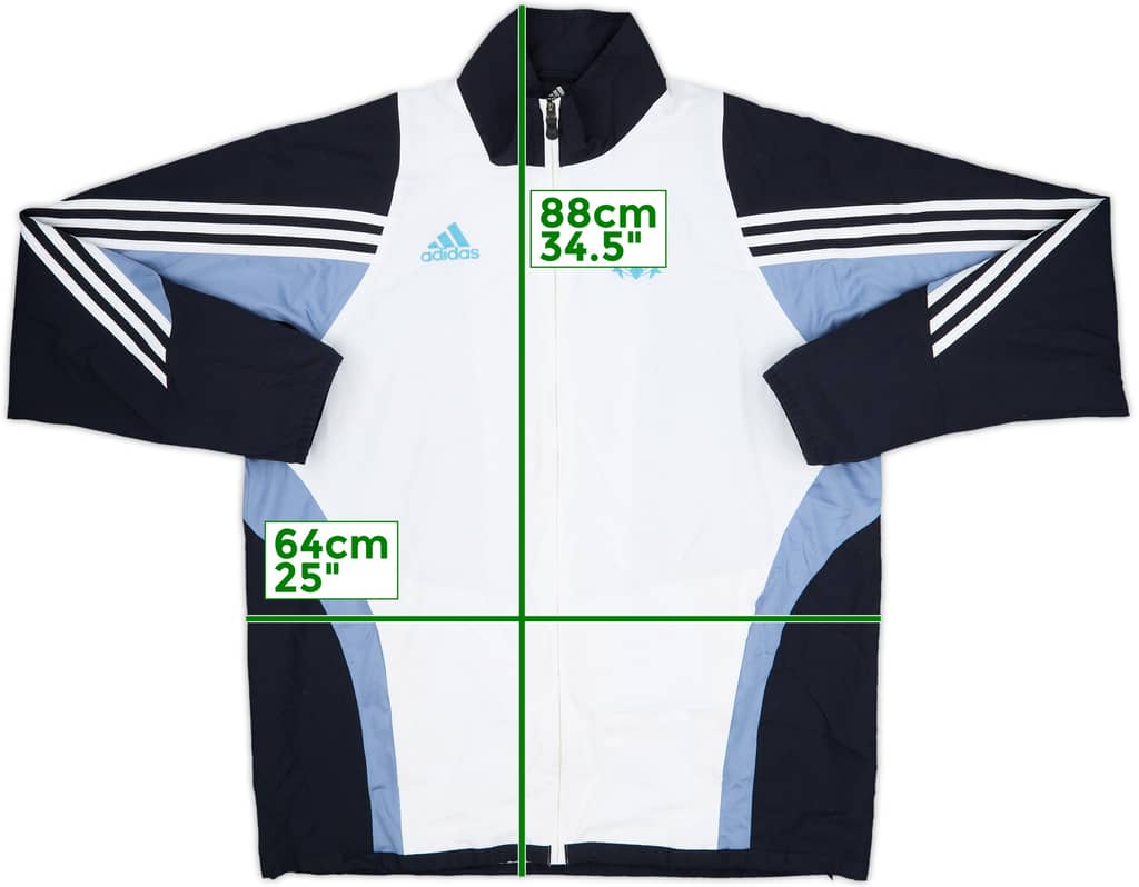 2003-04 Olympique Marseille adidas Track Jacket - 8/10 - (L)