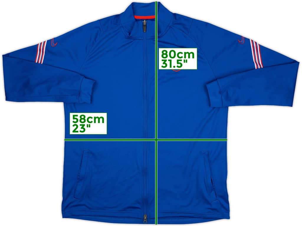 2020-21 England Nike 1/4 Zip Training Top - 8/10 - (XL)