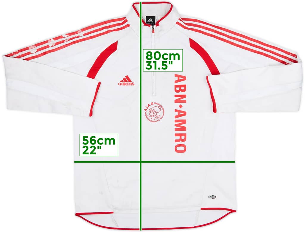 2005-06 Ajax adidas 1/4 Zip Drill Top - 4/10 - (M/L)