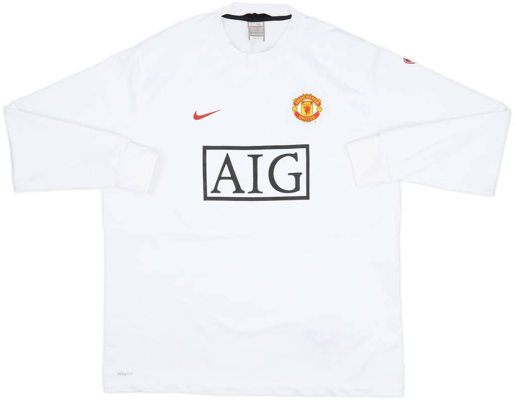 2009-10 Manchester United Nike Sweat Top - 8/10 - (XL)