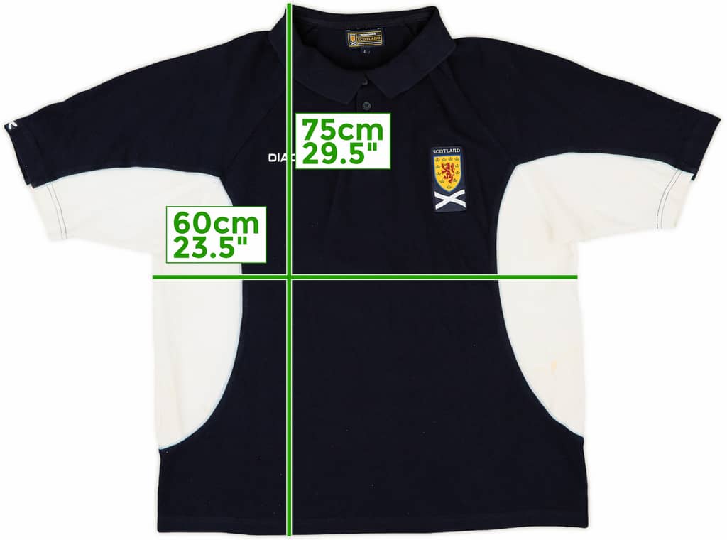 2003-04 Scotland Diadora Polo Shirt - 7/10 - (L)