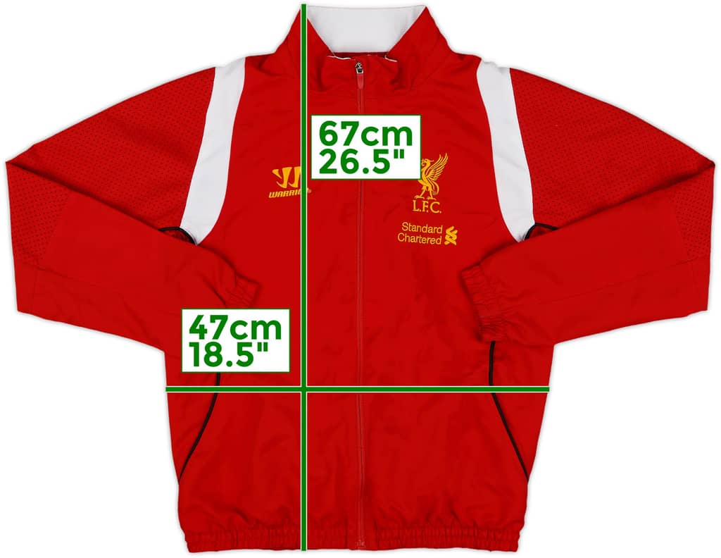 2012-13 Liverpool Warrior Track Jacket - 8/10 - (XL.Boys)