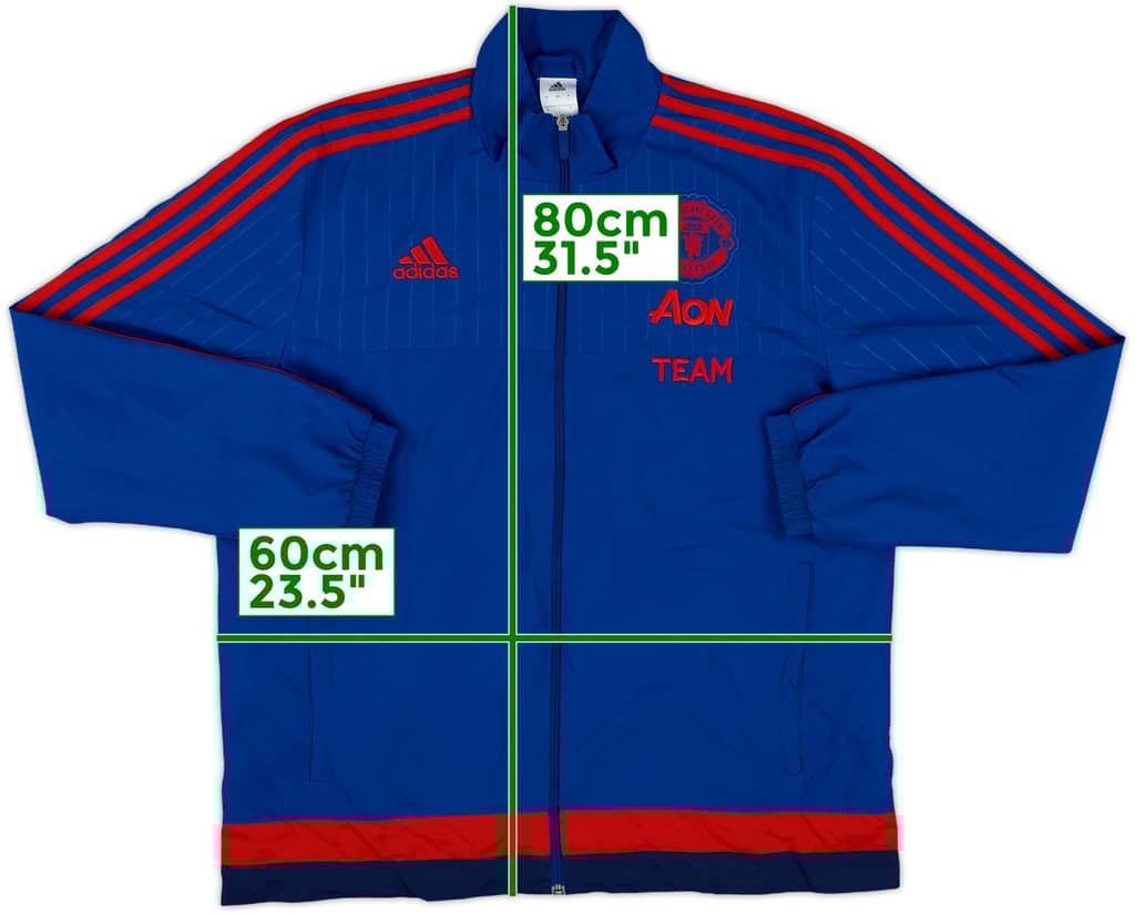 2015-16 Manchester United adidas Track Jacket - 10/10 - (L)