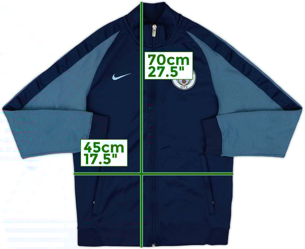 2016-17 Manchester City Nike Track Jacket - 8/10 - (S)