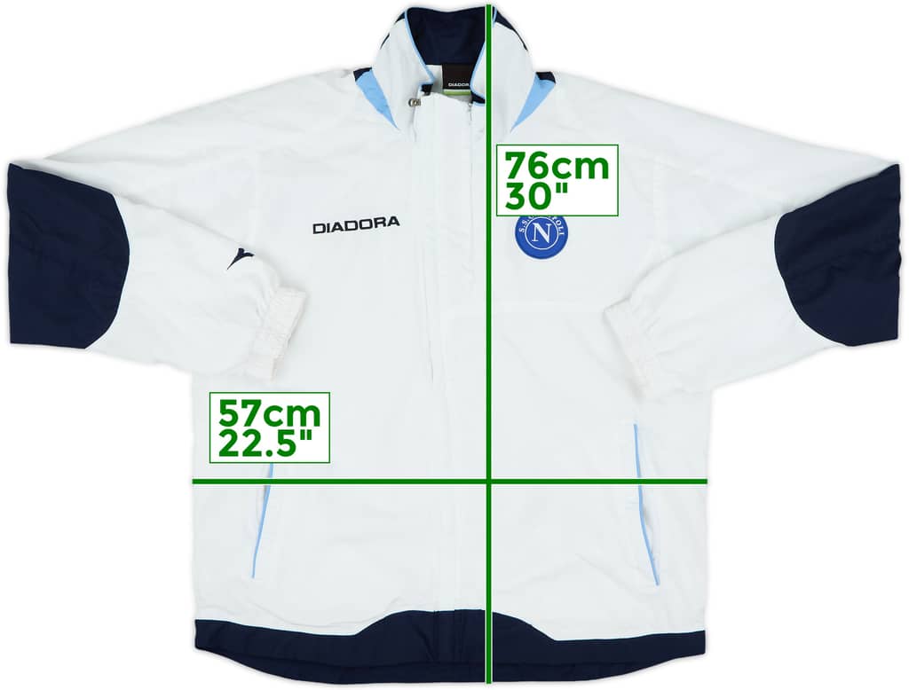 2006-07 Napoli Diadora Track Jacket - 8/10 - (M)