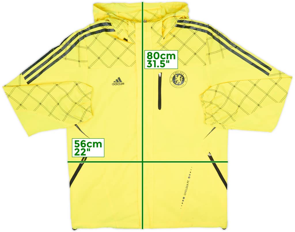 2010-11 Chelsea adidas Hooded Rain Jacket - 8/10 - (XL)