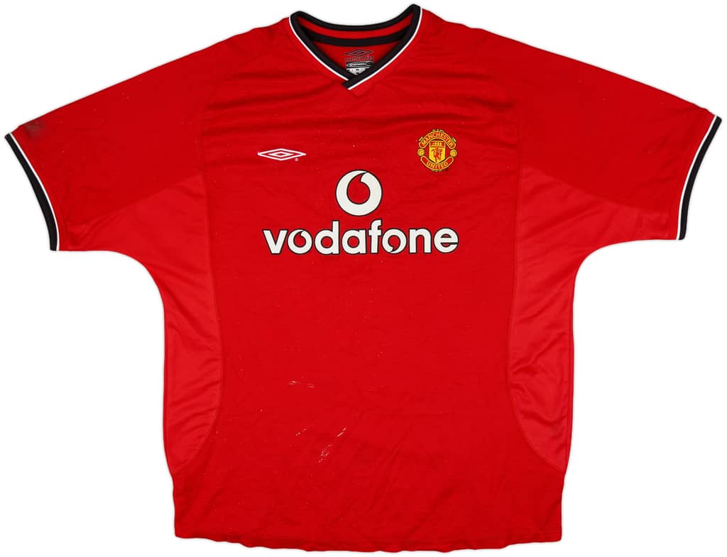 2000-02 Manchester United Home Shirt - 5/10 - (XL)