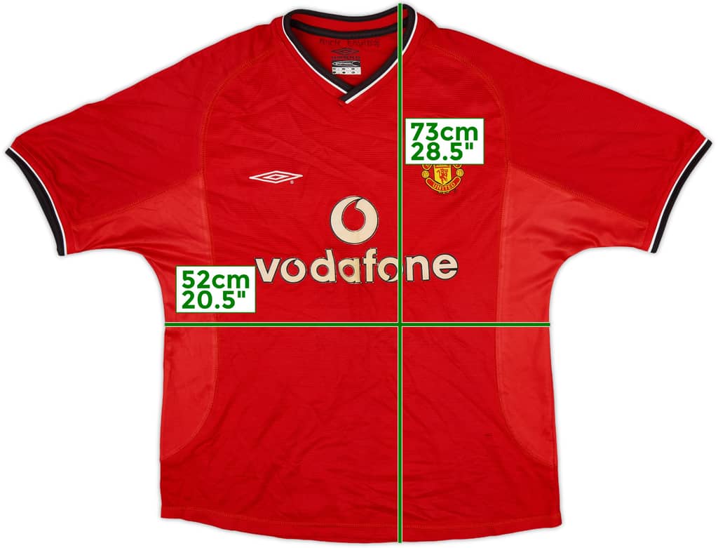 2000-02 Manchester United Home Shirt - 5/10 - (M)