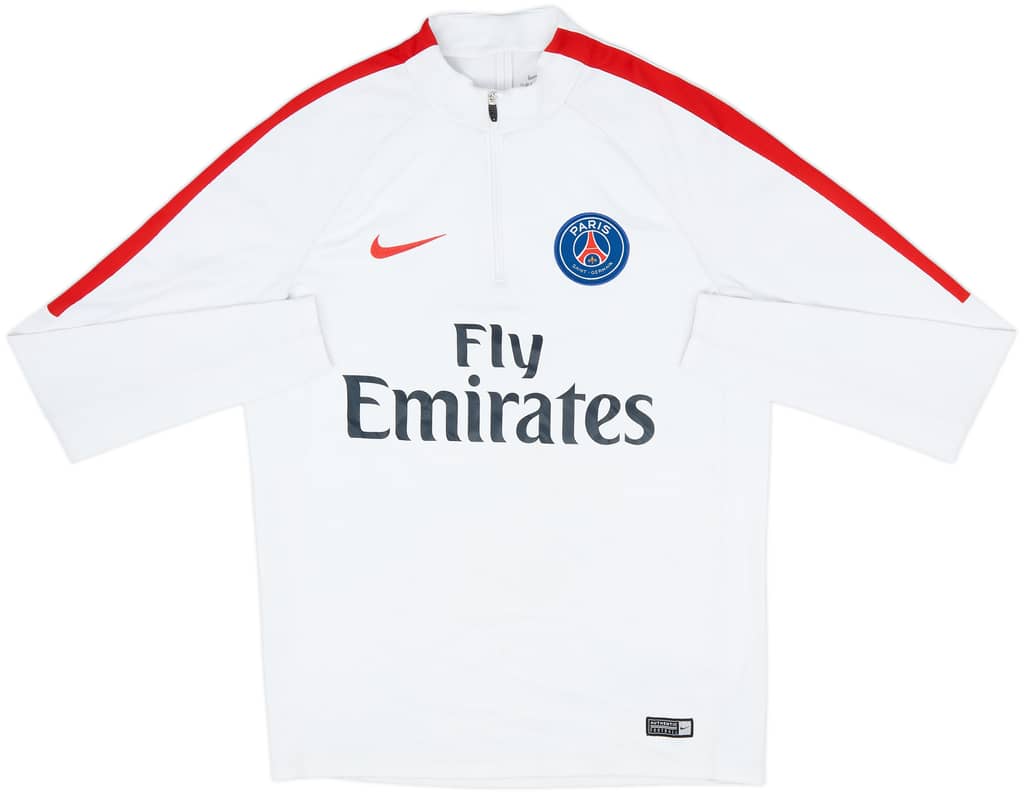 2016-17 Paris Saint-Germain Nike 1/4 Zip Training Top - 9/10 - (M)