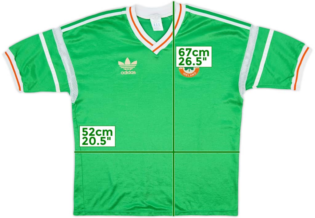 1988-90 Ireland Home Shirt - 8/10 - (L)