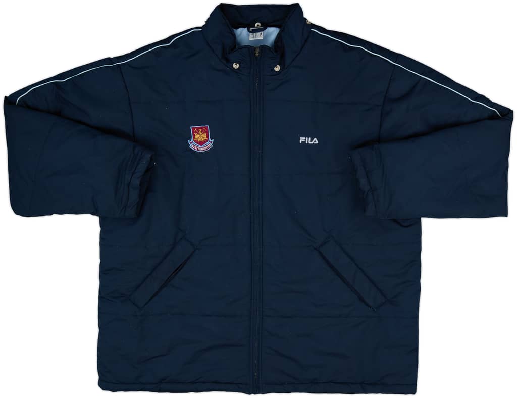 2000-03 West Ham Fila Padded Bench Coat - 8/10 - (XL)