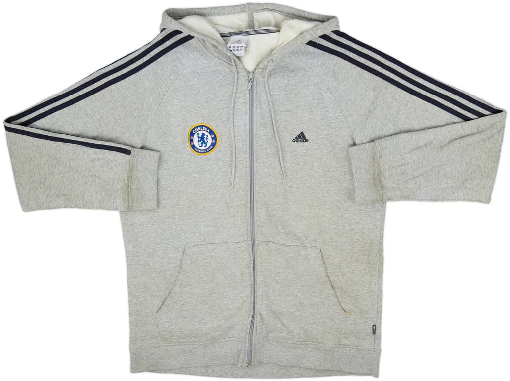2006-07 Chelsea adidas Zipped Hooded Sweat Top - 5/10 - (XL)