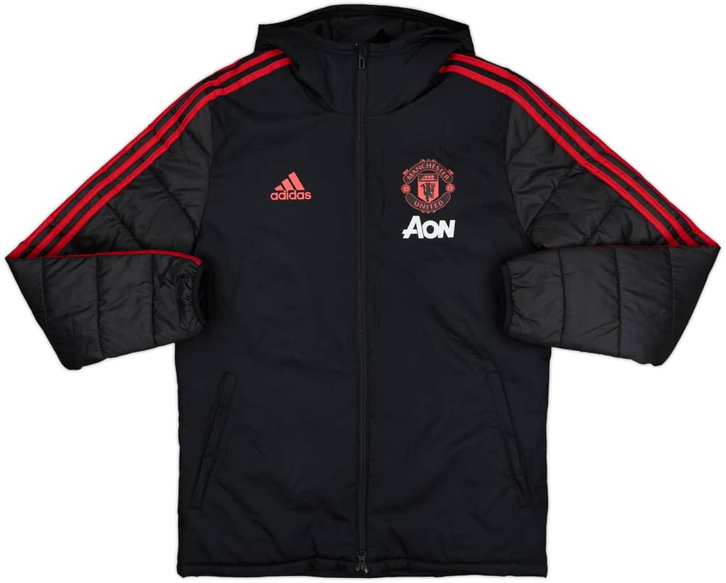 2018-19 Manchester United adidas Padded Bench Coat - 10/10 - (S)