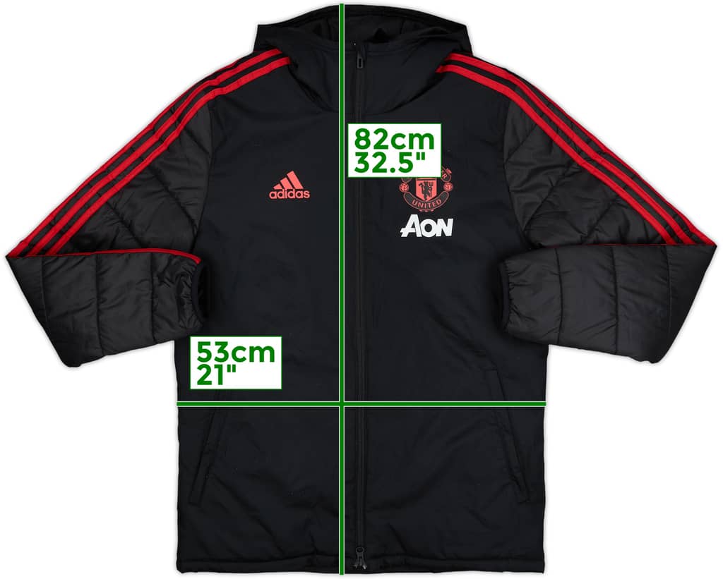 2018-19 Manchester United adidas Padded Bench Coat - 10/10 - (S)