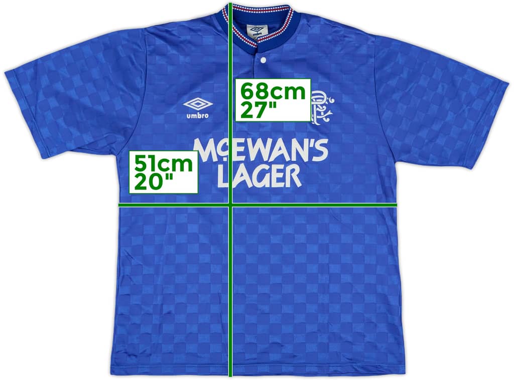 1987-90 Rangers Home Shirt - 9/10 - (M)
