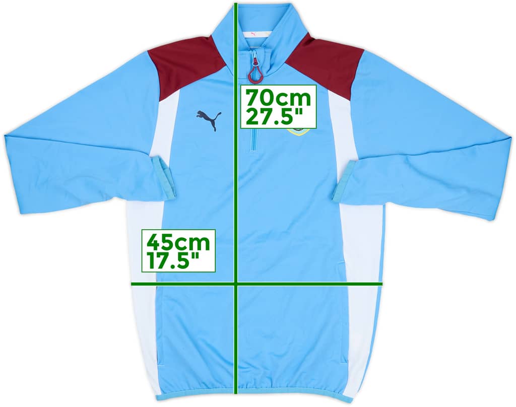 2016-17 Burnley Puma 1/4 Zip Drill Top - 8/10 - (L.Boys)