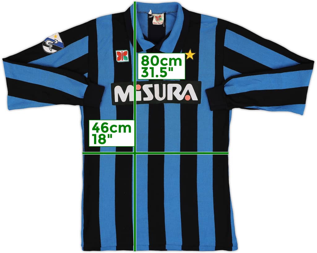 1983-86 Inter Milan Home L/S Shirt - 9/10 - (L)